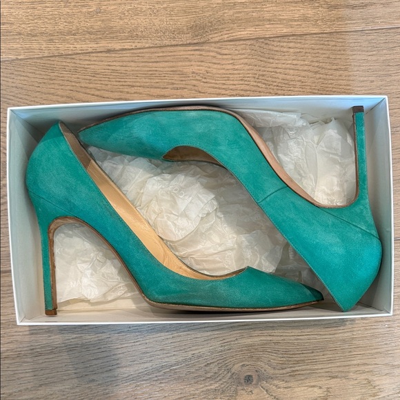 Manolo Blahnik Turquoise Heels - Picture 8 of 12